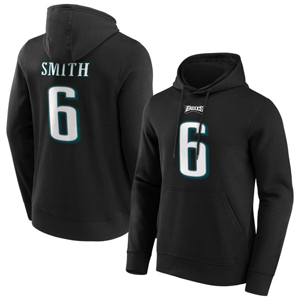 Men's Black Philadelphia Eagles #6 DeVonta Smith Hoodie